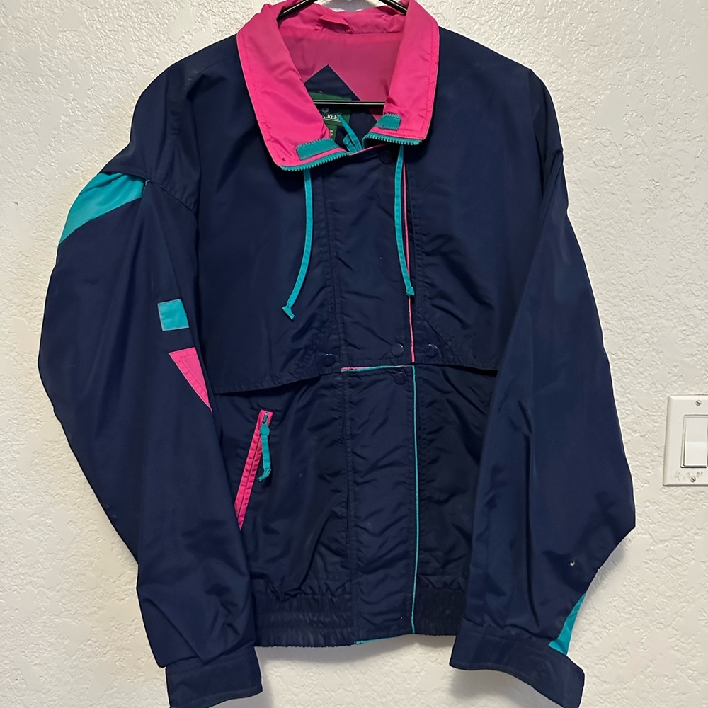80s Vintage Windbreaker Ski Jacket Cabin Creek - Picture 1 of 4